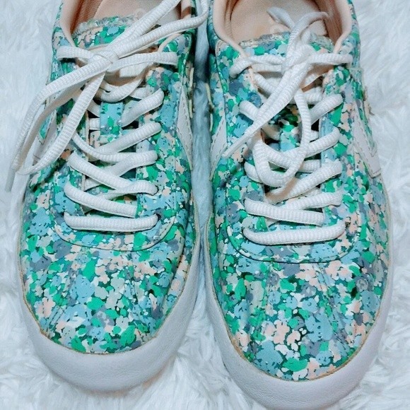 Converse All Star Breakpoint Oxford Floral Cyan Low Top Sneakers US 7 - Picture 5 of 13
